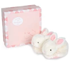 Coffret De Chaussons Lapin Bonbon Rose