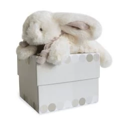 Doudou Lapin Bonbon Taupe Petit Modèle