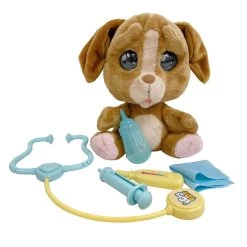Emotion Pets Set Vétérinaire - Peluche Chiot Qui Pleure + Accessoires