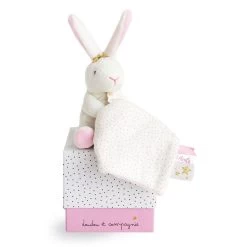 Lapin Fleurs - Pantin Avec Doudou