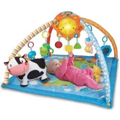 Lumi Tapis Des P'tits Copains Bleu