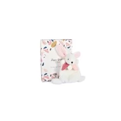 Petit Doudou Lapin Happy Boho 17 Cm