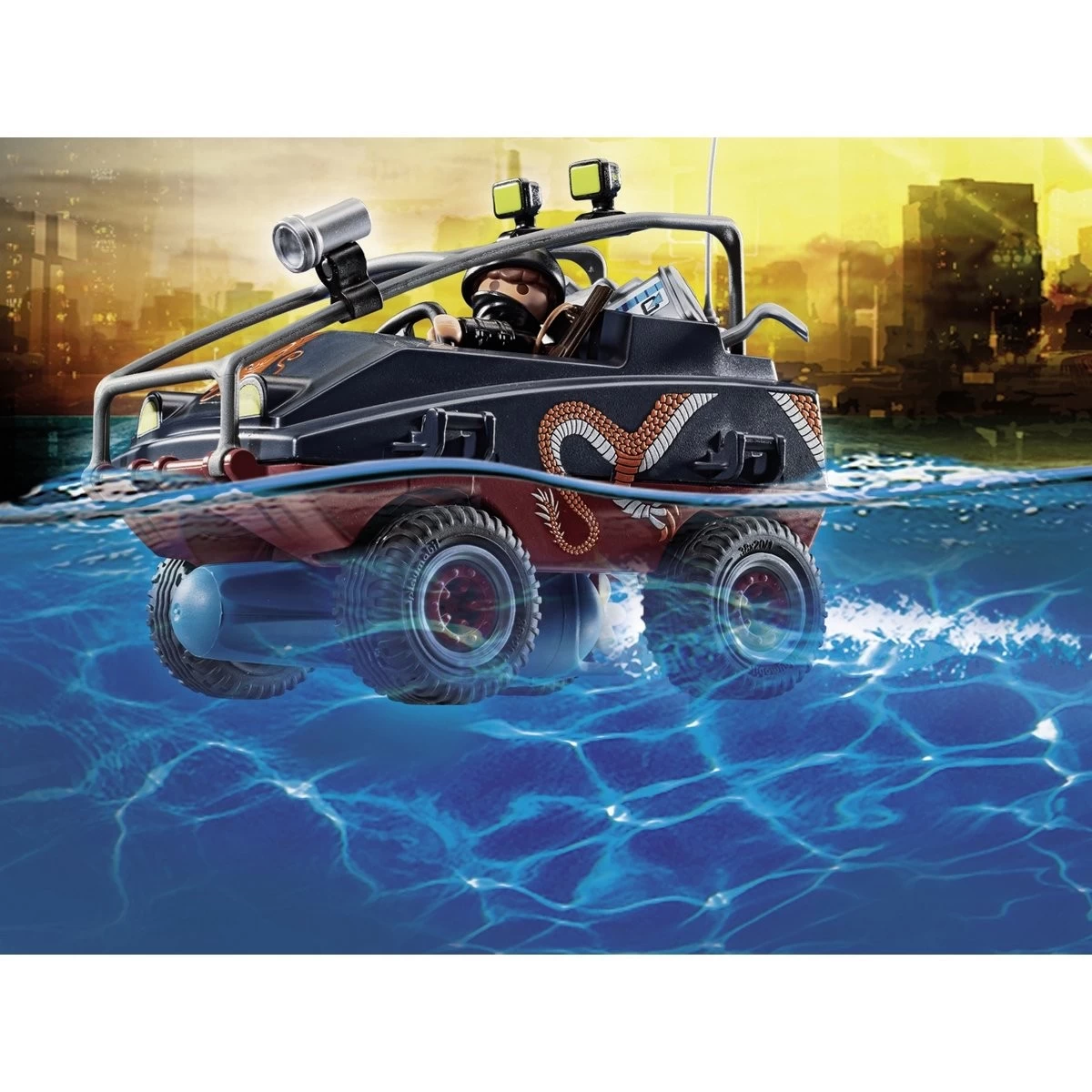 Policier Parachutiste Quad Des Bandits - Playmobil City Action 70781 – Image 3