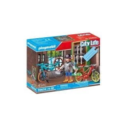 Set Cadeau Atelier De Réparation De Vélos - Playmobil City Life 70674