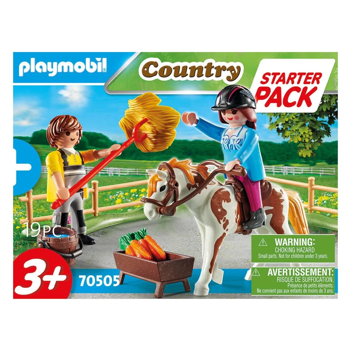Starter Pack Cavalière Et Palefrenier Playmobil Country 70505 – Image 2