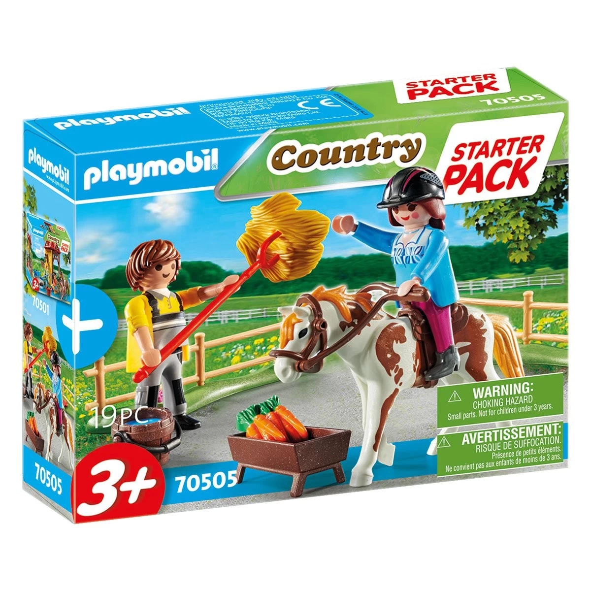 Starter Pack Cavalière Et Palefrenier Playmobil Country 70505